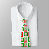Cravate Rectangles de Noël (Attaché)