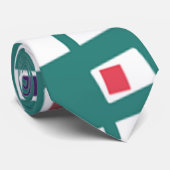 Cravate Rectangles et Carrés modernes du milieu du siècle (Roulé)