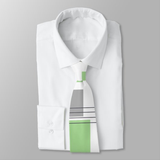 Cravate Rectangles et lignes Abstraites (Attaché)