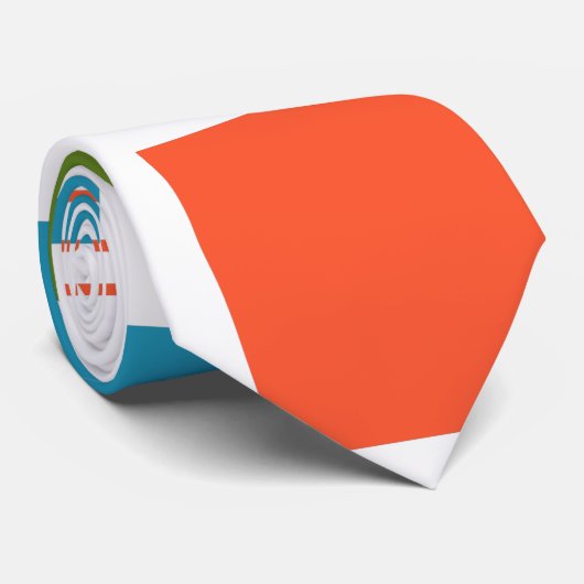 Cravate Rectangles et lignes Abstraites (Roulé)