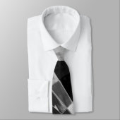 Cravate rectangles inclinés ou étirés, gris foncé (Attaché)