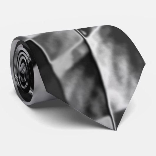 Cravate rectangles inclinés ou étirés, gris foncé (Roulé)