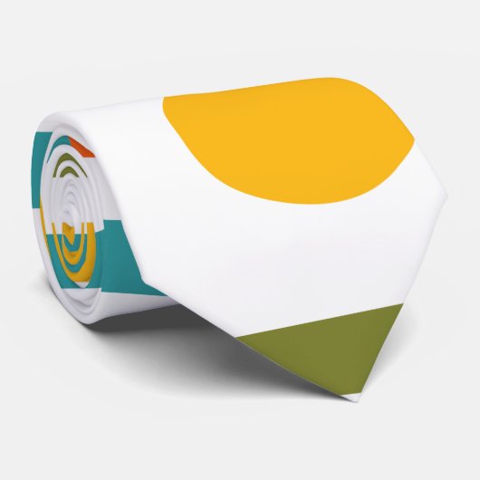 Cravate Rectangles modernes du milieu du siècle (Roulé)