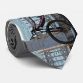 Cravate Recyclage - photographie de bicyclettes (Roulé)