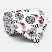 Cravate Red and Black, Quilting, Patchwork, Rustic, Modern (Roulé)