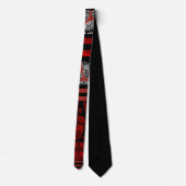 Cravate Red And Black Skull Tie (Dos)
