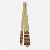 Cravate Red and Golden Tortoise Pattern (Dos)