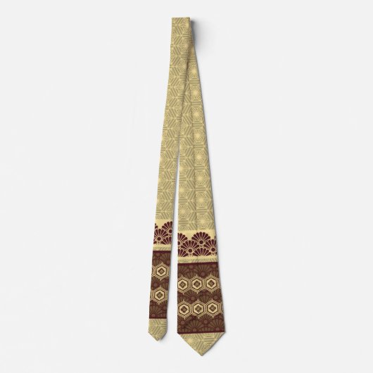 Cravate Red and Golden Tortoise Pattern (Dos)