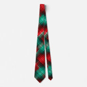 Cravate Red and green holiday plaid (Devant)