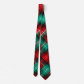 Cravate Red and green holiday plaid (Dos)