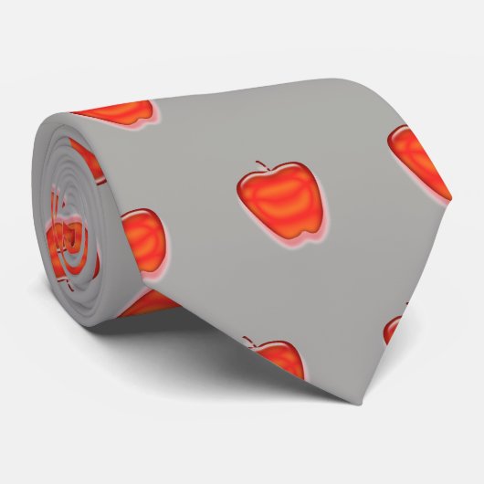 Cravate Red Apple Homme Appréciation de l'enseignant Merci (Roulé)