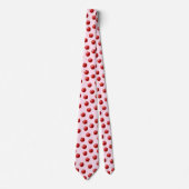 Cravate Red Apple Watercolor Pattern Neck Tie (Devant)