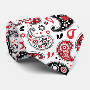 Cravate Red Bandana Paisley Pays Noël occidental