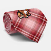 Cravate Red Basset Hound (Roulé)