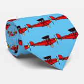 Cravate Red Biplane (Roulé)