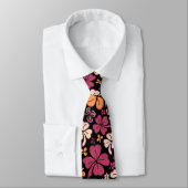 Cravate Red Black Lucky Shamrock Clover St Patrick`s Day (Attaché)