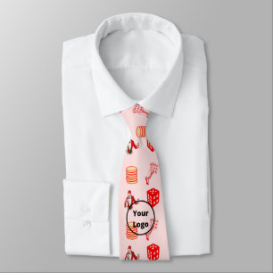 Cravate Red casino business pattern