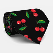 Cravate Red Cherries Summer Fruit Patterned Tie (Roulé)