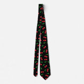 Cravate Red Cherries Summer Fruit Patterned Tie (Dos)