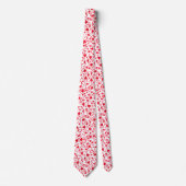 Cravate Red Confetti Hearts Motif (Devant)