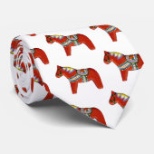 Cravate Red Dala Horse (Roulé)