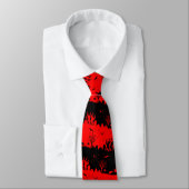 Cravate Red Devil et Black Halloween Nightmare Stripes (Attaché)