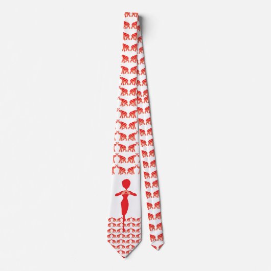 Cravate Red Elephant (Devant)