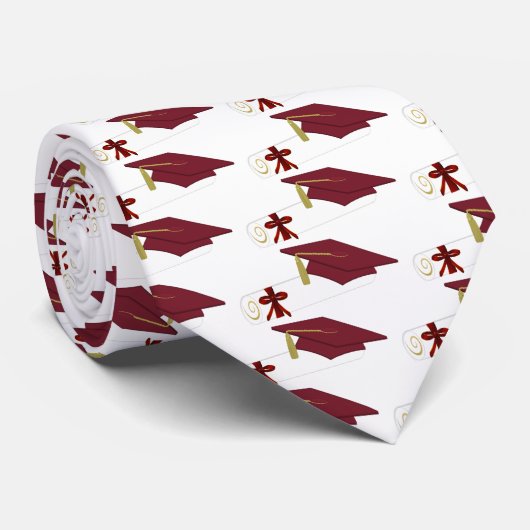 Cravate Red Graduation (Roulé)