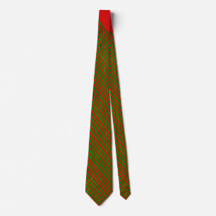 Cravate Red Green Stripe Tie