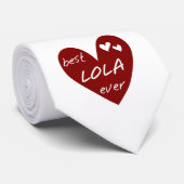 Cravate Red Heart Best Lola Ever T-shirts et cadeaux (Roulé)