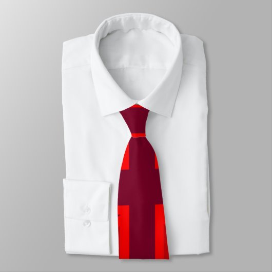 Cravate Red Keep Calm And Your Text on Union Jack Flag (Attaché)