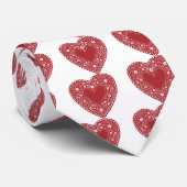 Cravate Red Lace Heart (Roulé)
