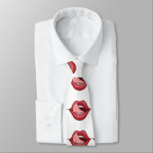 Cravate Red Lips Open Mouth Thunder_Cove (Attaché)