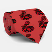 Cravate Red Love Python (Roulé)