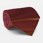 Cravate Red & Orange Marble Strata Hommes Neckties (Roulé)