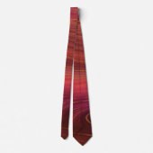 Cravate Red & Orange Marble Strata Hommes Neckties (Dos)