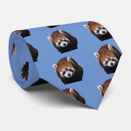 Cravate Red Pandas (Roulé)