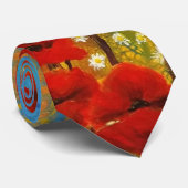 Cravate Red Poppy (Roulé)
