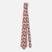 Cravate Red Poppy Floral Pattern (Devant)