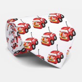 Cravate Red Racing Car Road Race (Roulé)