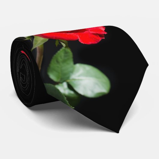 Cravate Red rose (Roulé)