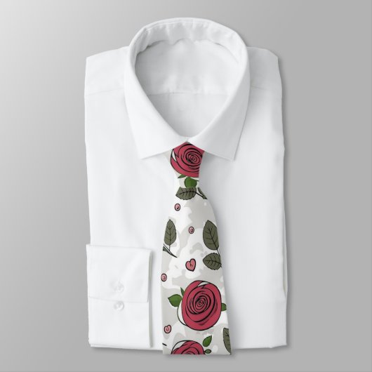 Cravate Red Roses (Attaché)