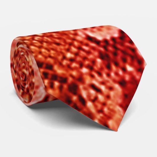 Cravate Red Snakeskin (Roulé)