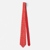 Cravate Red Snowflake (Devant)