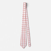 Cravate Red Templar Cross pattern (Devant)