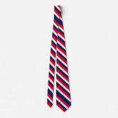 Cravate Red, White et Midnight Presidential Stripe Tie (Dos)