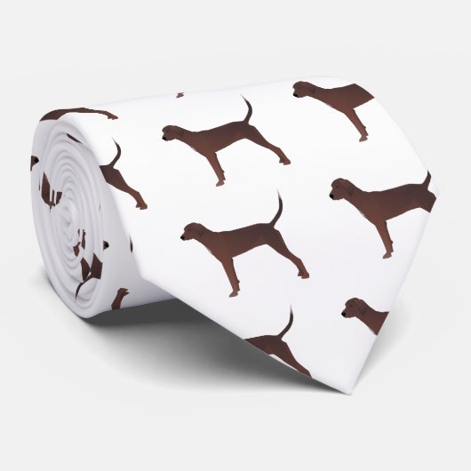 Cravate Redbone Coonhound Basic Breed Customizable (Roulé)