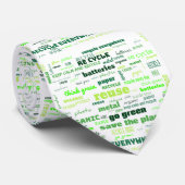 Cravate Réduire, réutiliser, recycler le cloud Word (Roulé)