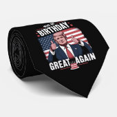 Cravate Refaire Mon Anniversaire Encore Plus Drôle Trump (Roulé)