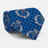 Cravate Référendum de l'Ecosse d'impression de fibre de (Roulé)